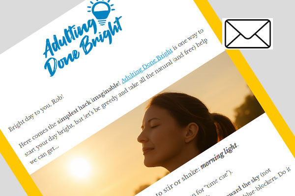 Adulting Done Bright "Sun" Email